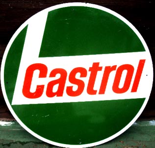 【オートモビリア】Castrol カストロール ホーロー看板【ガレージ】 看板